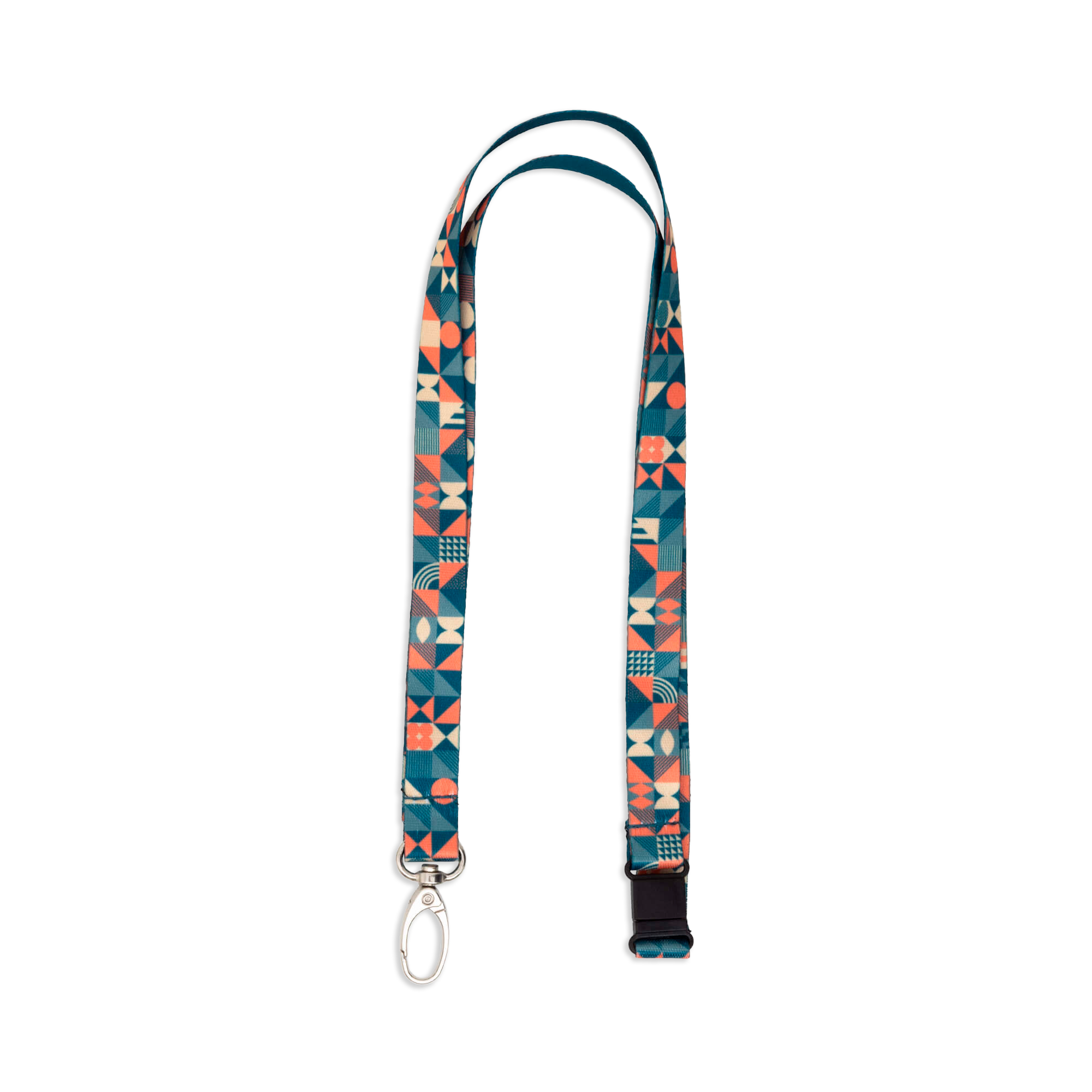 patterned lanyard with group logo