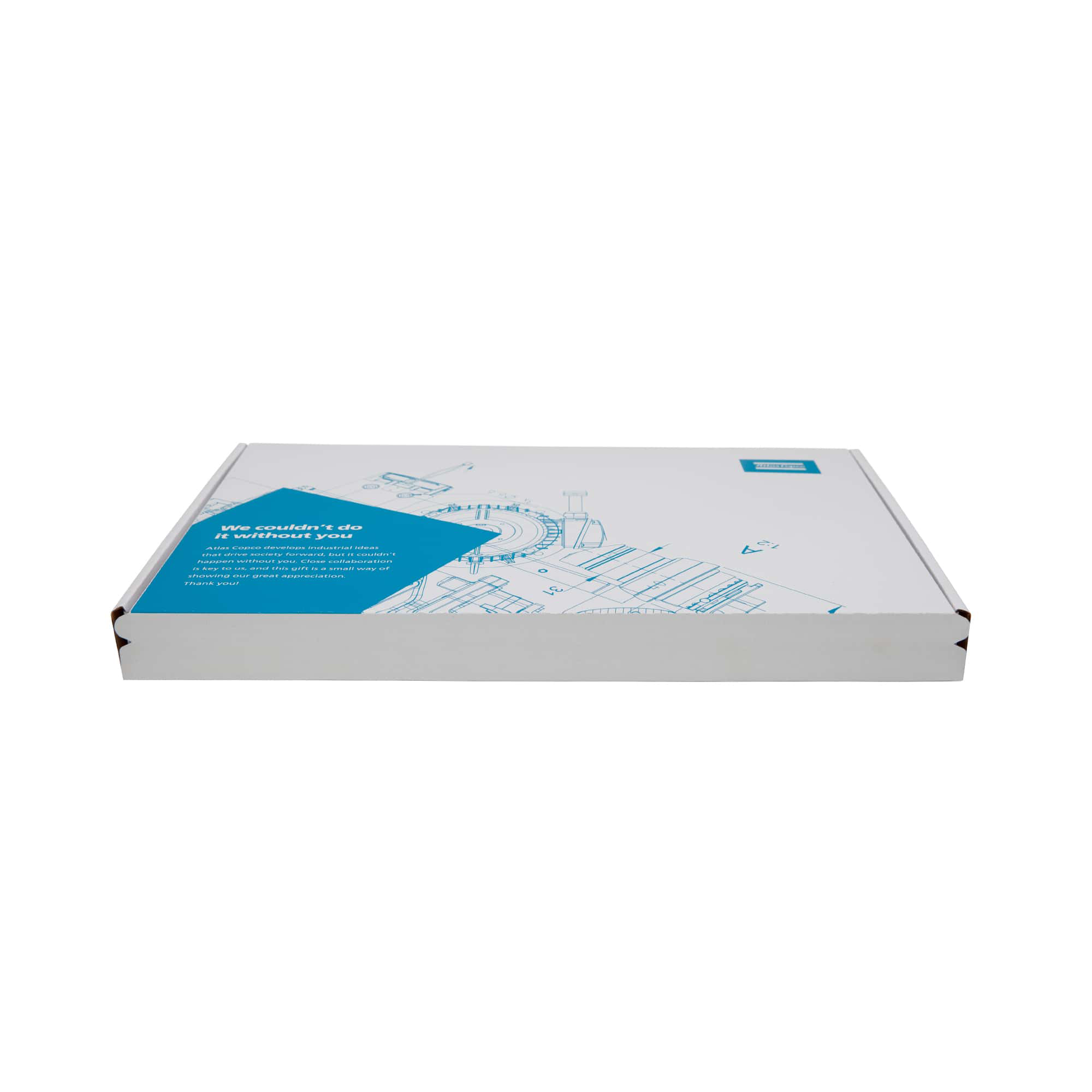 atlas copco box with blueprint