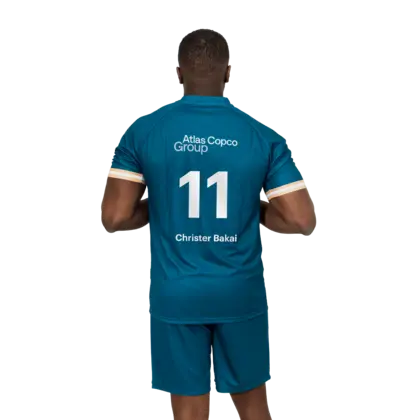 soccer jersey clothes with atlas copco group logo back