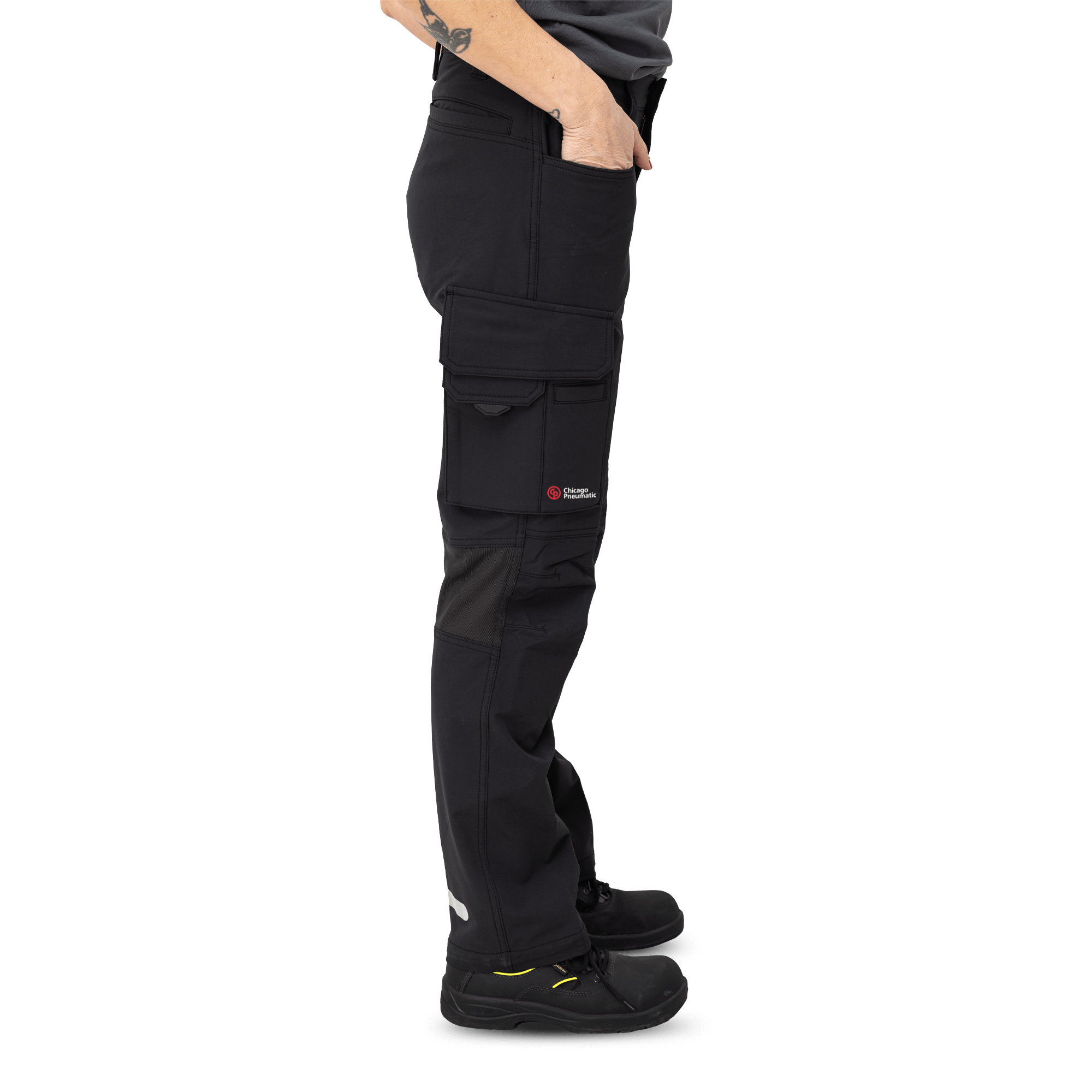 work pants with pocket from side