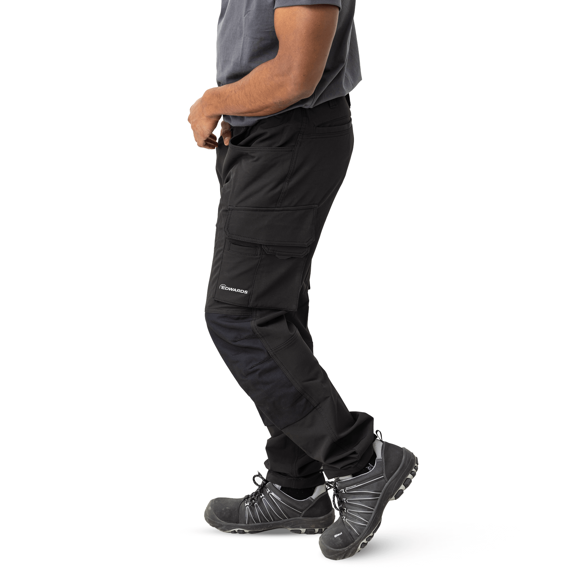 work pants with pocket from side