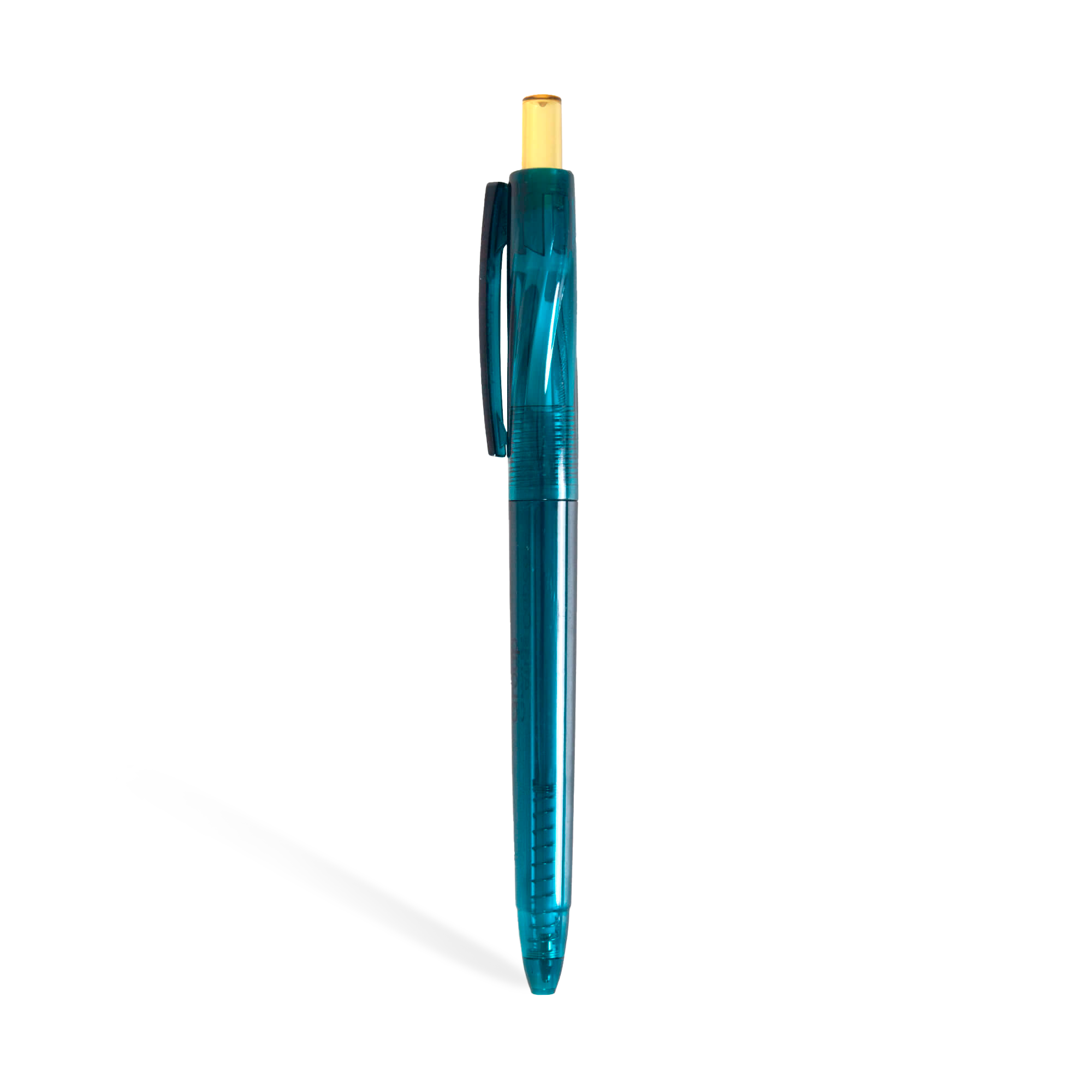 teal pen with atlas copco group logo in white