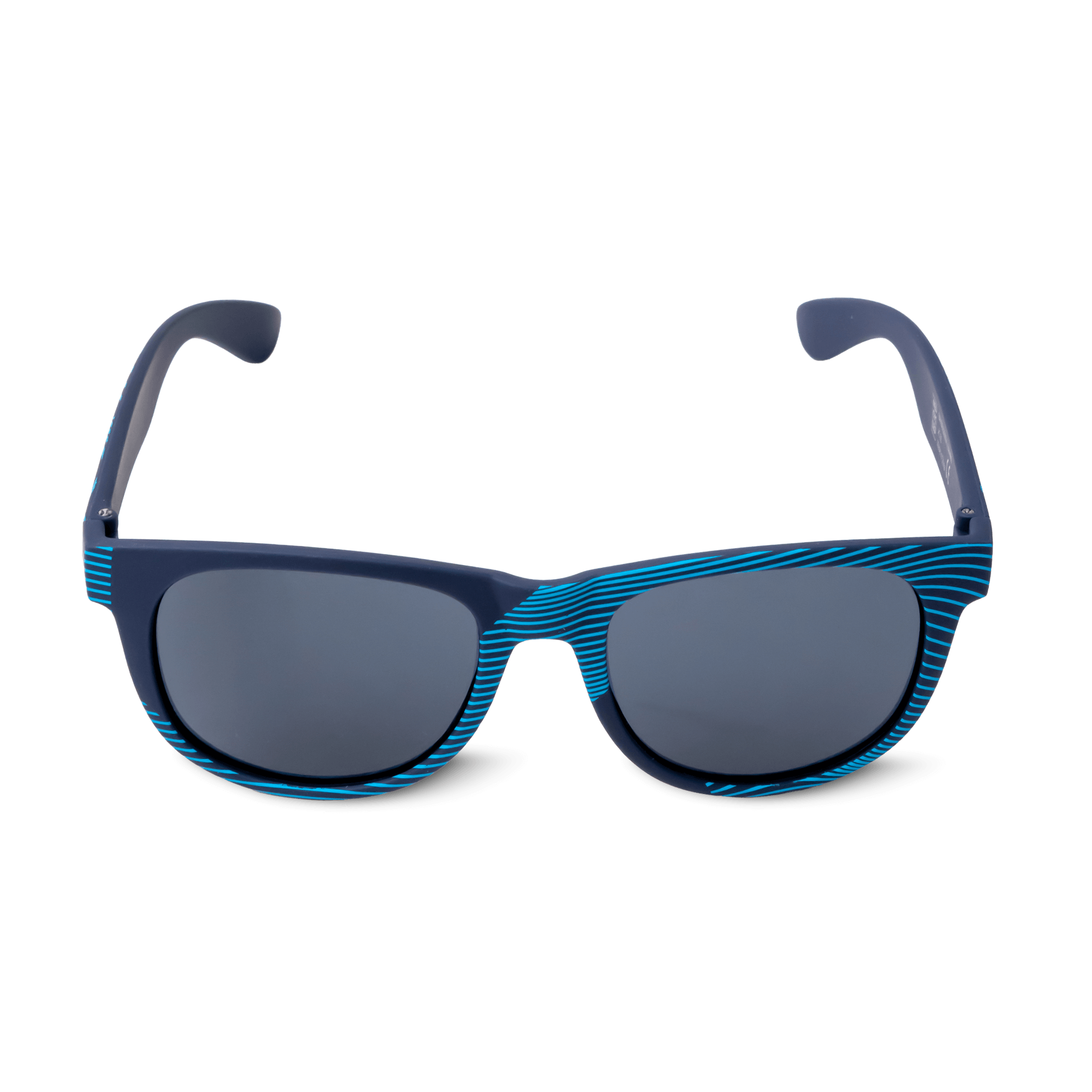 Blue and navy atlas copco sunglasses with pattern