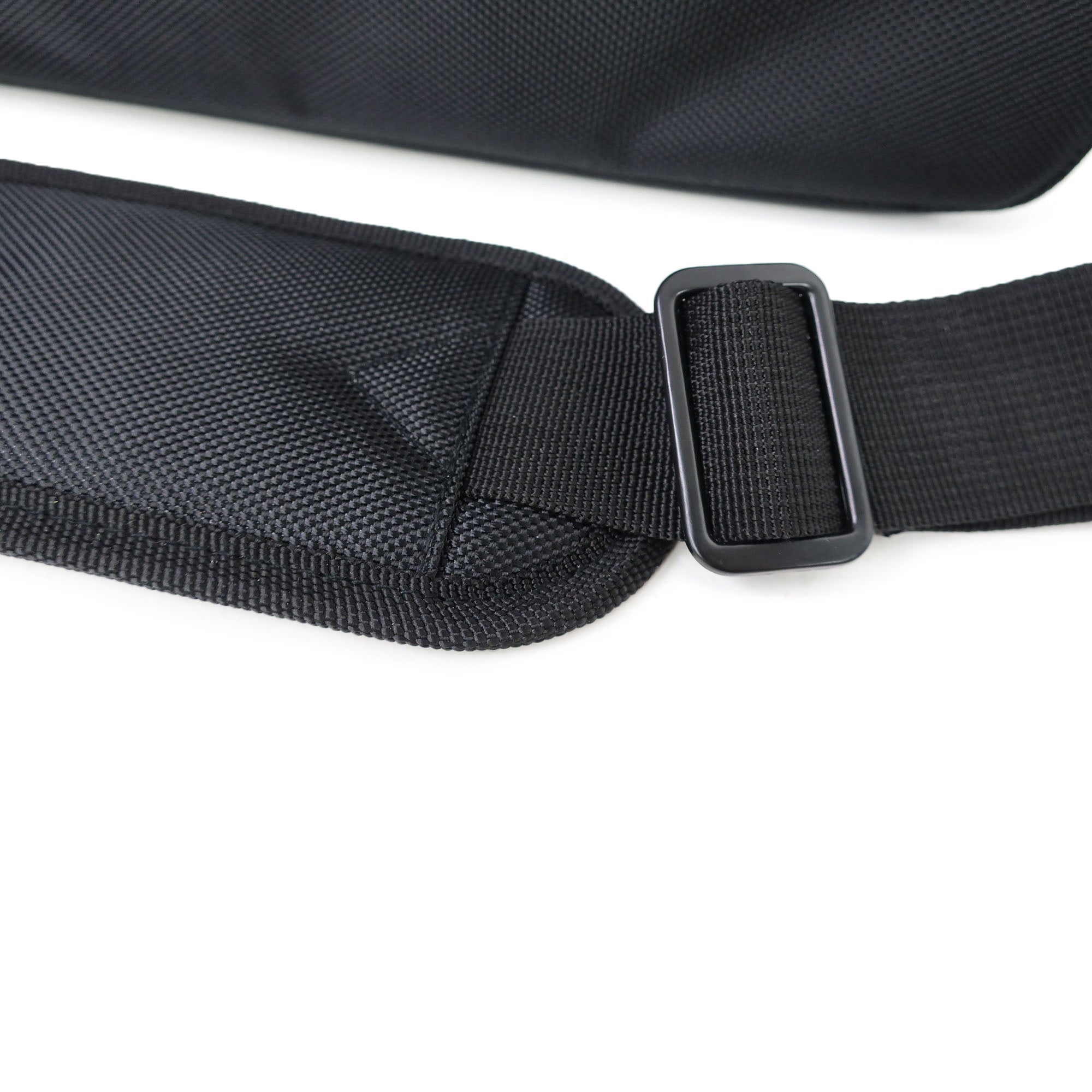 Laptop bag with white logo shoulder strap