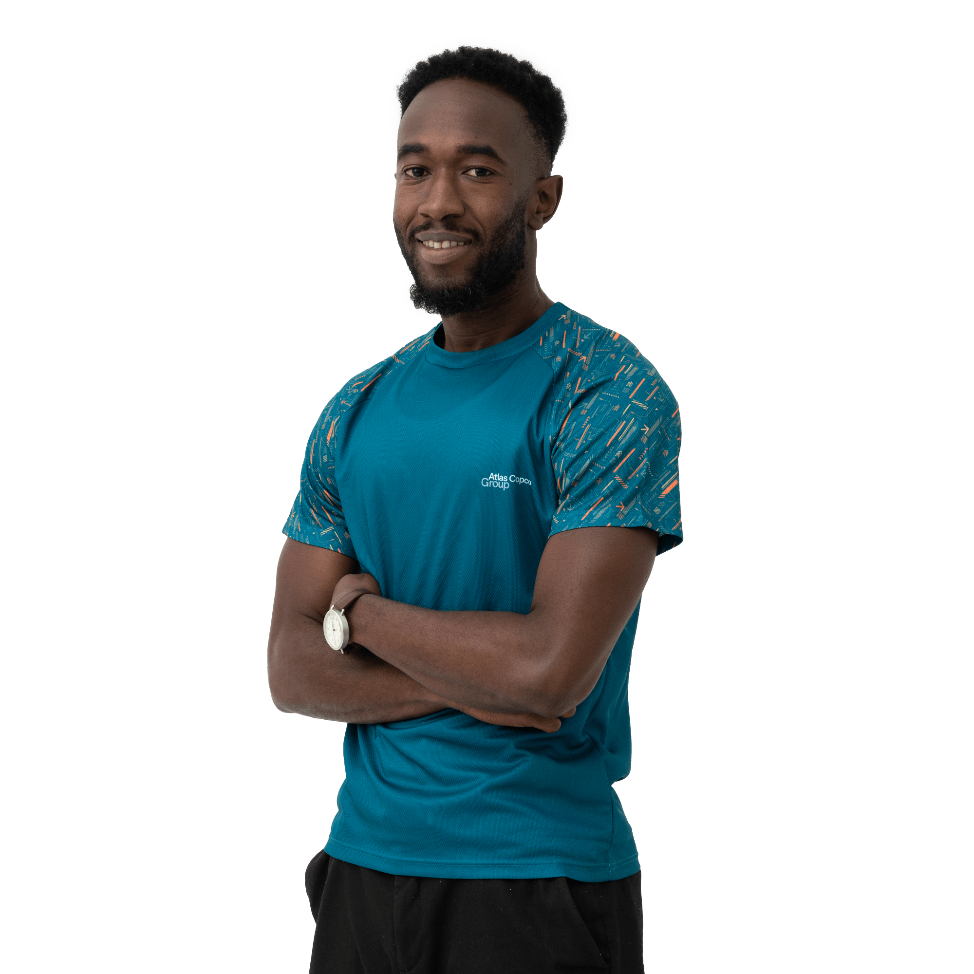 teal atlas copco group tshirt