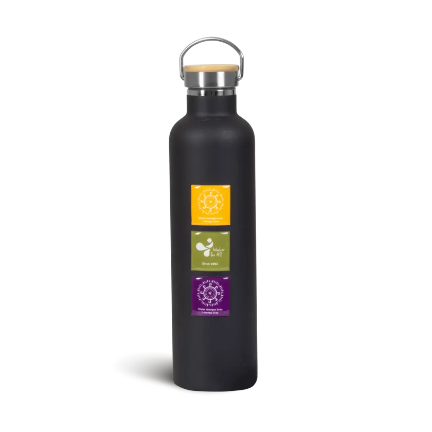 four epoxy stickers with different water for all logos