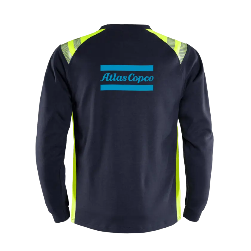 Long sleeve tshirt in blue and reflective details