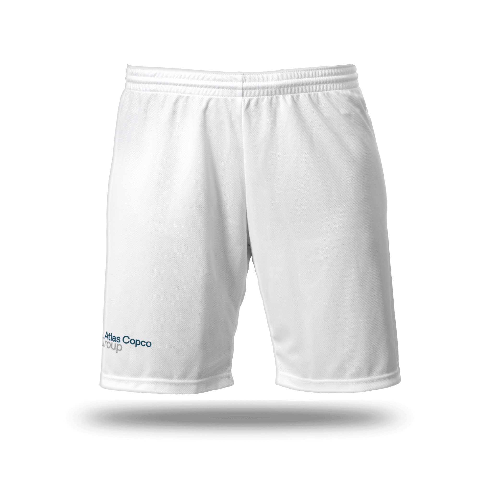 white soccer jersey shirts with atlas copco group logo