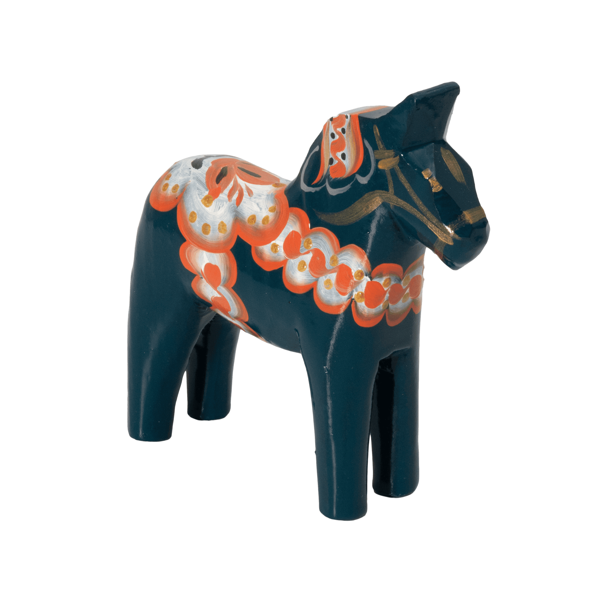 dalecarlia horse with atlas copco group colors from side