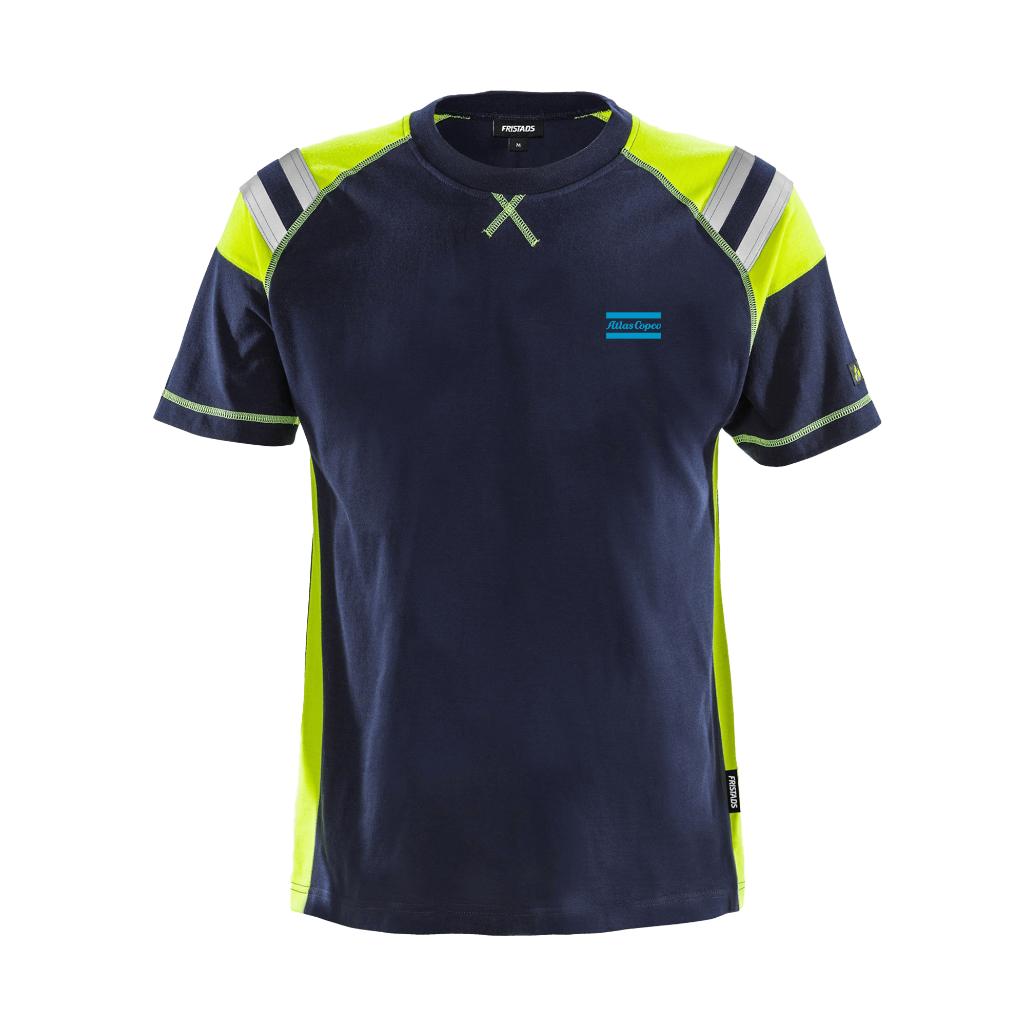 blue tshirt with reflective details