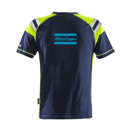 blue tshirt with reflective details