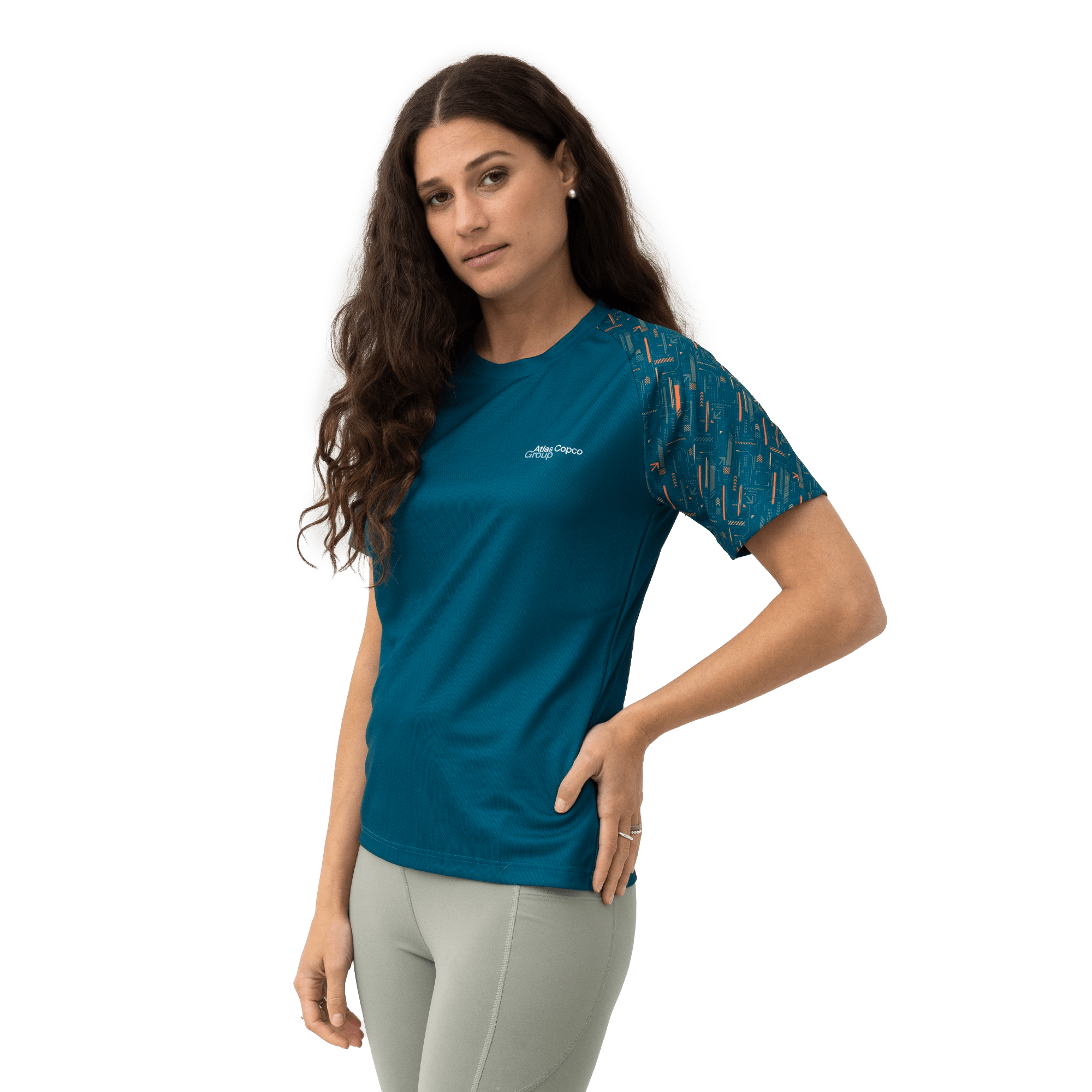teal atlas copco group tshirt