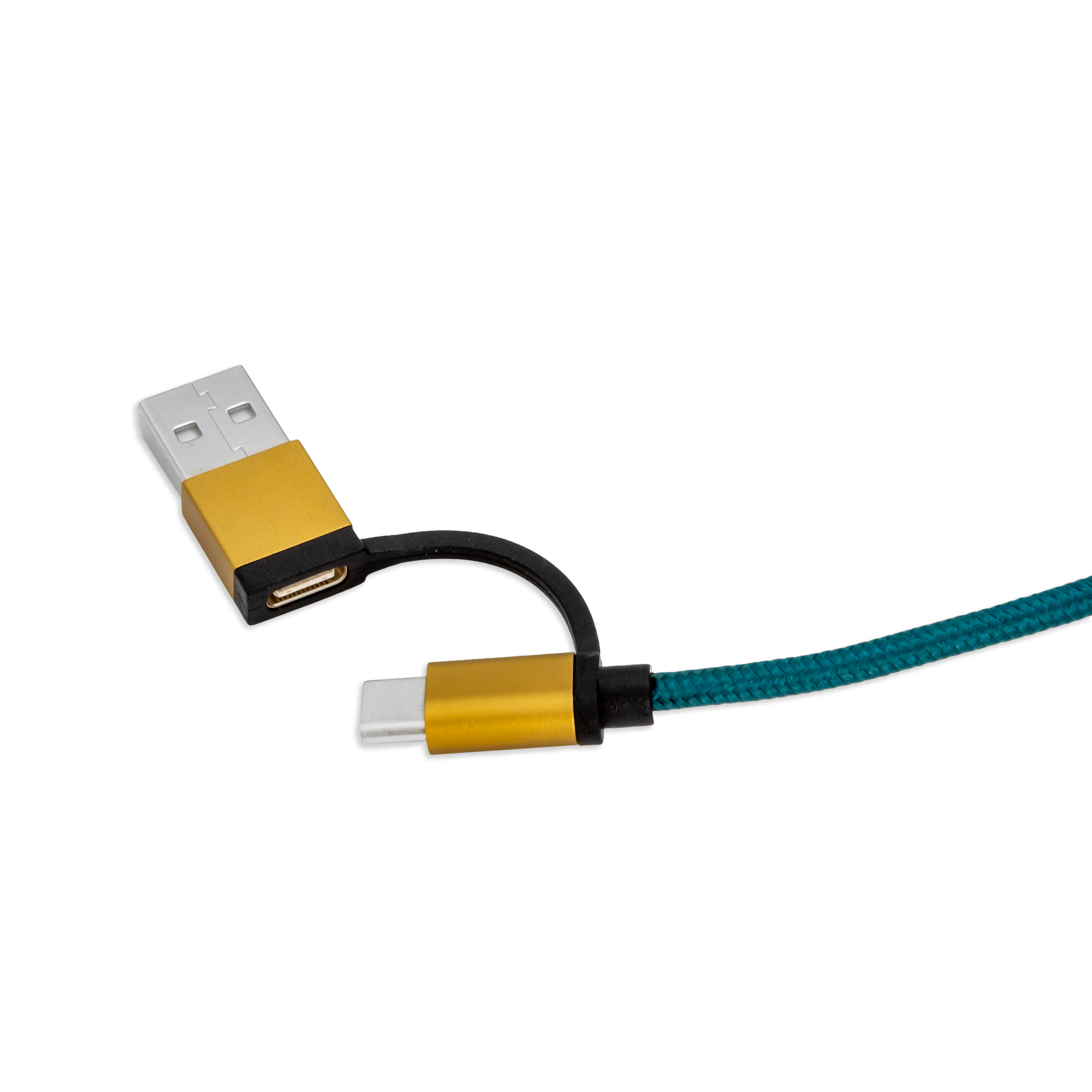 teal and gold multicable 