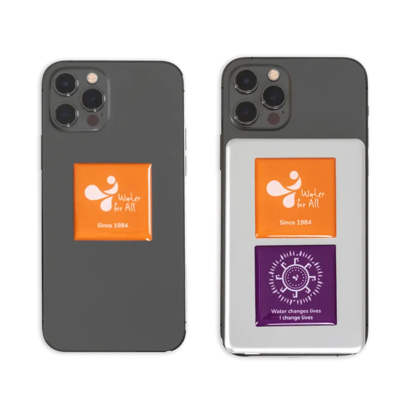 epoxy stickers with water for all logo in use